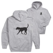 Hockey Hooded Sweatshirt - Howe the Hockey Dog (Back Design)