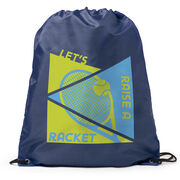 Tennis Drawstring Backpack - Let's Raise A Racket