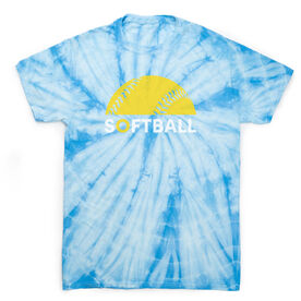 Softball Short Sleeve T-Shirt - Modern Softball Tie-Dye