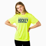 Hockey Short Sleeve Performance Tee - I'd Rather be Playing Hockey