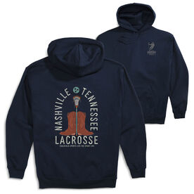 Guys Lacrosse Hooded Sweatshirt - Nashville Lacrosse (Back Design)