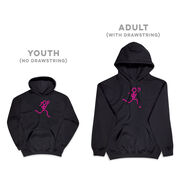 Girls Lacrosse Hooded Sweatshirt - Neon Lax Girl