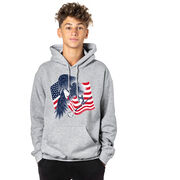 Guys Lacrosse Hooded Sweatshirt - Lacrosse Eagle