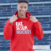 Hockey Hooded Sweatshirt - Eat. Sleep. Hockey.