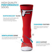 Custom Lacrosse Woven Mid-Calf Socks - Logo