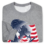 Baseball Crewneck Sweatshirt - Baseball Eagle