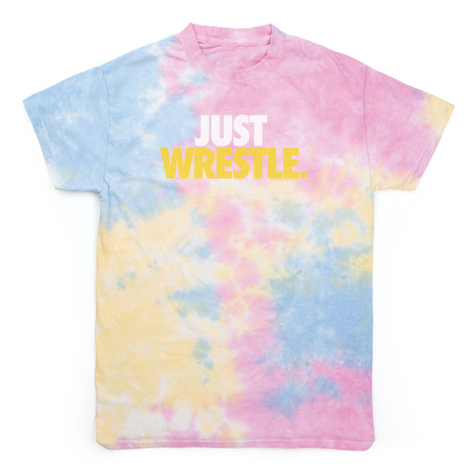 Wrestling Short Sleeve T-Shirt - Just Wrestle Tie Dye