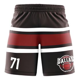 Custom Team Shorts - Football Stripes