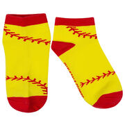 Softball Ankle Socks - Softball Stitches