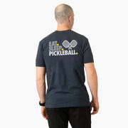 Pickleball Short Sleeve T-Shirt - Eat. Sleep. Pickleball (Back Design)