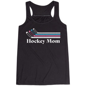 Hockey Flowy Racerback Tank Top - Hockey Mom Sticks