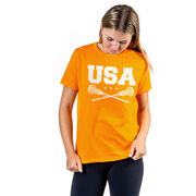 Girls Lacrosse T-Shirt Short Sleeve - USA Girls Lacrosse