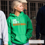 Basketball Hooded Sweatshirt - Eat. Sleep. Basketball.