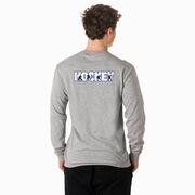 Hockey Tshirt Long Sleeve - Hockey Life (Back Design)