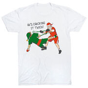 Guys Lacrosse Short Sleeve T-Shirt - Checking It Twice Lacrosse