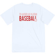 Baseball Short Sleeve Performance Tee - I'd Rather Be Playing Baseball