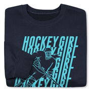 Hockey Crewneck Sweatshirt - Hockey Girl Repeat