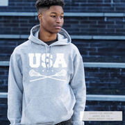 Guys Lacrosse Hooded Sweatshirt - USA Lacrosse