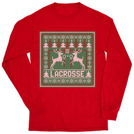Lacrosse Tshirt Long Sleeve - Lacrosse Christmas Knit