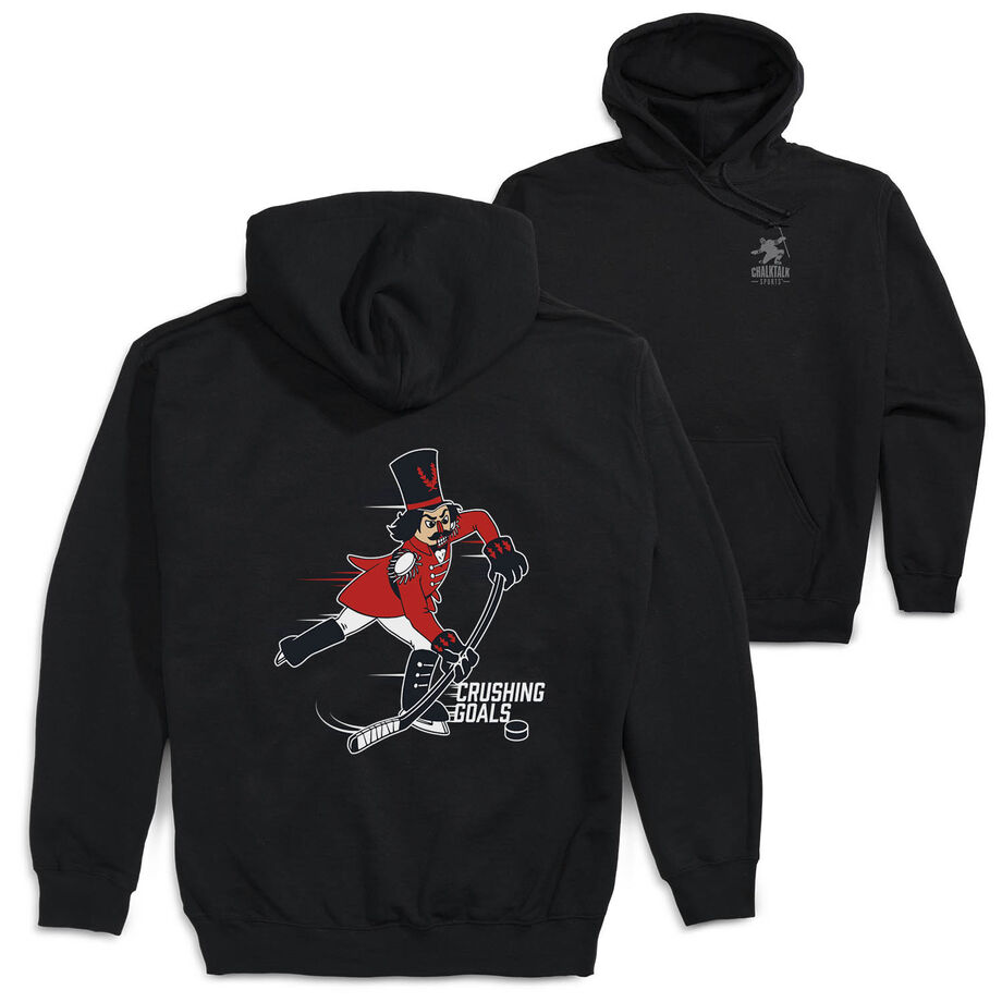 Hockey Hooded Sweatshirt - Crushing Goals (Back Design)