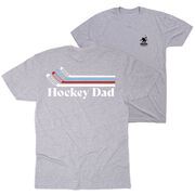 Hockey Short Sleeve T-Shirt - Hockey Dad Sticks (Back Design)