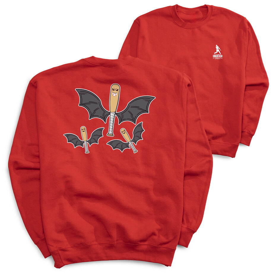 Baseball Crewneck Sweatshirt - It's Bats (Back Design)