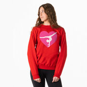 Gymnastics Crewneck Sweatshirt - Gymnast Heart