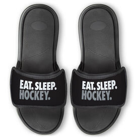 Hockey Repwell&reg; Slide Sandals - Eat. Sleep. Hockey.