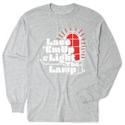 Hockey Tshirt Long Sleeve - Lace 'Em Up And Light The Lamp