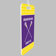 Girls Lacrosse Bag/Luggage Tag - Personalized Team Crossed Sticks