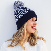 Lacrosse Knit Hat - Crossed Sticks