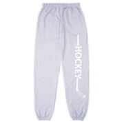 Hockey Fleece Sweatpants - Hockey Stick Word