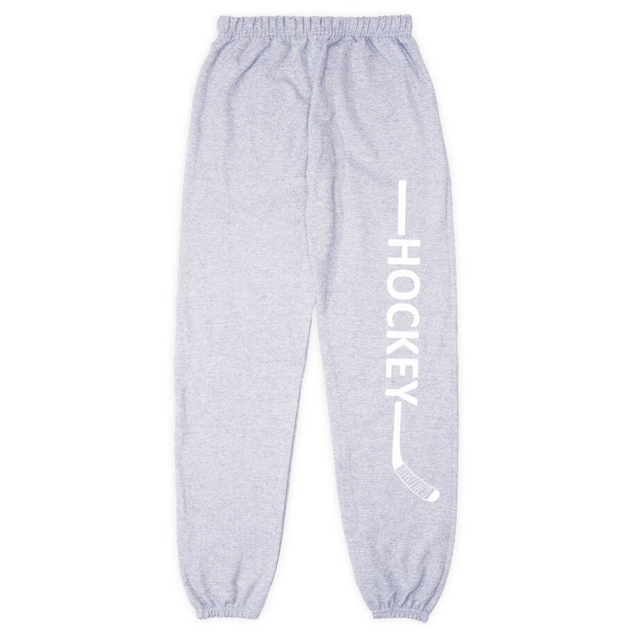 Hockey Fleece Sweatpants - Hockey Stick Word
