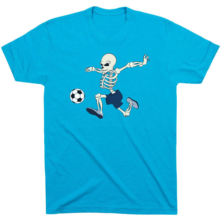 Soccer Short Sleeve T-Shirt - Skeleton Striker
