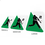 Baseball Bag/Luggage Tag - Personalized Baseball Player Silhouette Guy