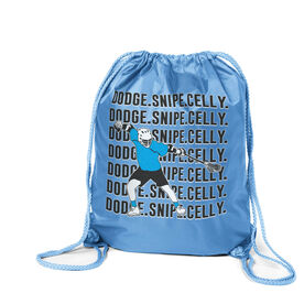 Guys Lacrosse Drawstring Backpack - Dodge Snipe Celly