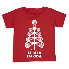 Guys Lacrosse Toddler Short Sleeve Shirt - Fa La La Tree