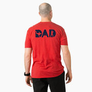 Baseball Short Sleeve T-Shirt - Baseball Dad Silhouette (Back Design)