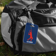 Tennis Bag/Luggage Tag - Personalized Guy Tennis Player