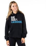 Lacrosse Hooded Sweatshirt - Eat. Sleep. Lacrosse.