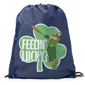 Baseball Drawstring Backpack - Feelin' Lucky Baseball
