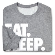 Cheerleading Crewneck Sweatshirt - Eat Sleep Cheer