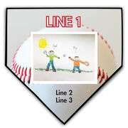 Baseball Home Plate Plaque Your Artwork With Baseball Background