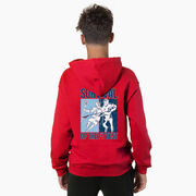 Guys Lacrosse Hooded Sweatshirt - Survival of the Fittest (Back Design)