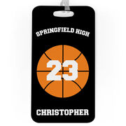 Basketball Bag/Luggage Tag - Basketball Team Ball