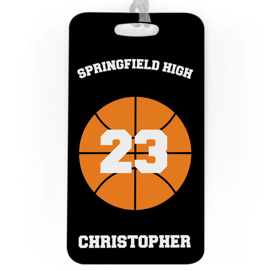 Basketball Bag/Luggage Tag - Basketball Team Ball