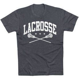 Guys Lacrosse Short Sleeve T-Shirt - Crossed Sticks