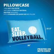 Volleyball Pillowcase - Eat. Sleep. Volleyball.