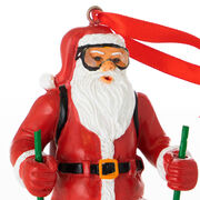 Skiing Ornament - Santa Skier