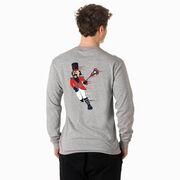 Guys Lacrosse Tshirt Long Sleeve - Crushing Goals (Back Design)